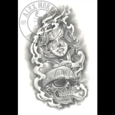 Tattoos - Payasita Skull - 108124